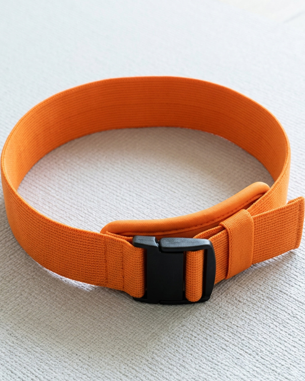 Fnvpt Adjustable Fabric-Sleeved Latex Hip Band 70-105 cm Orange Black - Lifestyle view