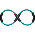 Fnvpt Double-Loop Figure-Eight Latex Resistance Tube with Four Grips Teal Black - Product view